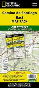 Camino de Santiago East Map Map Pack Bundle: 2 map set