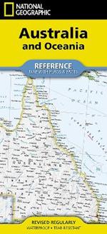 National Geographic Australia and Oceania Map (Folded with Flags and Facts)