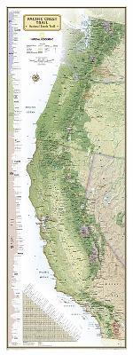 Pacific Crest Trail, Boxed: Wall Maps History & Nature