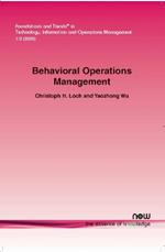 Behavioral Operations Management