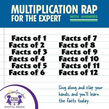 Multiplication Rap For The Expert With Answers