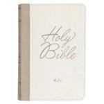 KJV Bible Pocket Faux Leather White