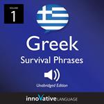 Learn Greek: Greek Survival Phrases, Volume 1