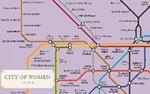 City of Women London Tube Wall Map (A2, 16.5 x 23.4 Inches)