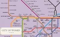 City of Women London Tube Wall Map (A2, 16.5 x 23.4 Inches) - Reni Eddo-Lodge,Rebecca Solnit,Emma Watson - cover