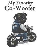 My Favorite Co-Woofer: Furry Co-Worker Pet Owners For Work At Home Canine Belton Mane Dog Lovers Barrel Chest Brindle Paw-sible