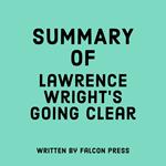 Summary of Lawrence Wright’s Going Clear