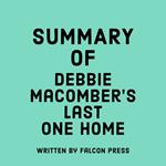 Summary of Debbie Macomber's Last One Home