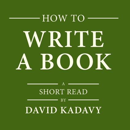 How to Write a Book