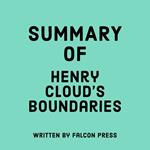 Summary of Henry Cloud's Boundaries