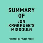 Summary of Jon Krakauer's Missoula