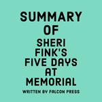 Summary of Sheri Fink’s Five Days at Memorial