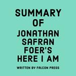 Summary of Jonathan Safran Foer’s Here I Am