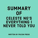 Summary of Celeste Ng's Everything I Never Told You