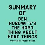 Summary of Ben Horowitz’s The Hard Thing About Hard Things