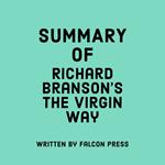 Summary of Richard Branson’s The Virgin Way