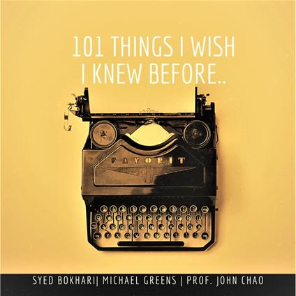 101 Things I Wish I Knew Before