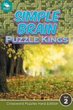 Simple Brain Puzzle Kings Vol 2: Crossword Puzzles Hard Edition