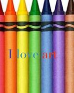 I love art crayon creative blank coloring book: I love art crayon creative blank coloring book