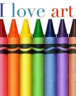 I love art crayon creative blank coloring book: I love art crayon creative blank coloring book