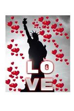 Statue Of Liberty Valentine's heart creative blank love journal: Statue Of Liberty Valentine's heart creative blank love journal