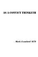 As a Convict Thinketh