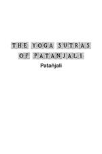 The Yoga Sutras of Patanjali