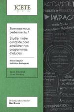 Sommes-nous performants ? Etudier notre contexte pour ameliorer nos programmes d'etudes theologiques: Ressources pour institutions theologiques