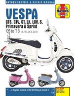 Vespa GTS, GTV, GT, LX, LXV, S, Primavera & Sprint (05 - 18)