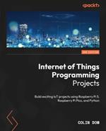 Internet of Things Programming Projects: Build exciting IoT projects using Raspberry Pi 5, Raspberry Pi Pico, and Python