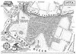 Map of Wittenham Clumps and Little Wittenham Wood showing footpaths and archaeological features. Together with the narrative poem 'The Money Pit - or - The Sinodun Hoard'.