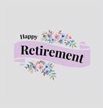 Happy Retirement Guest Book with lined pages (hardback)