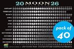 2025 Moon Calendar Card (40 Pack): Lunar Phases, Eclipses, and More!