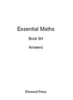 Essential Maths Book 8H Answers