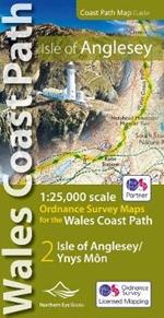 Isle of Anglesey Coast Path Map: 1:25,000 scale Ordnance Survey mapping for the entire Isle of Anglesey Coast Path