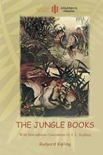 The Jungle Books: With Over 55 Original Paintings and Illustrations (Aziloth Books)