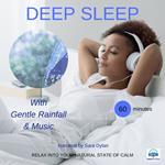 Deep sleep meditation Gentle rain fall & Music 60 minutes