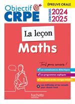 Objectif CRPE 2025 - Maths - La leçon - épreuve orale d'admission