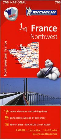 France. Northwest 1:500.000 - copertina