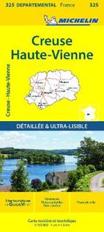 Creuse, Haute-Vienne - Michelin Local Map 325