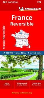 France - reversible - Michelin National Map 722