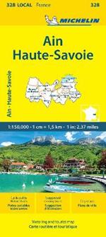 Ain  Haute-Savoie - Michelin Local Map 328: Map