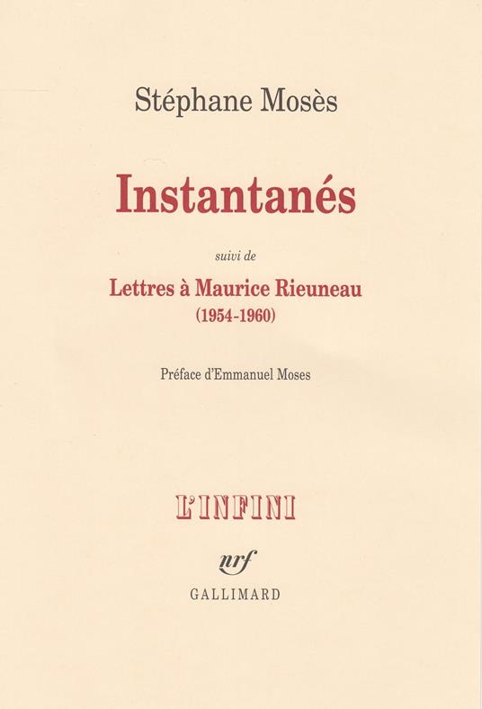 Instantanés/Lettres à Maurice Rieuneau (1954-1960)