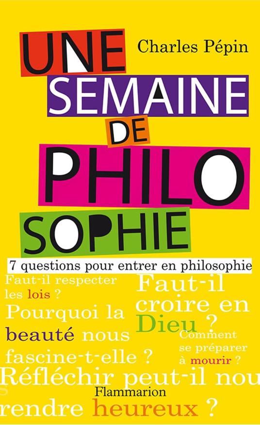 Une semaine de philosophie