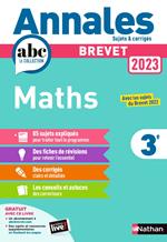 Annales Brevet 2023 - Maths Corrigés