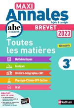 Maxi Annales Brevet 2023 - Corrigés