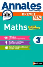 Annales Brevet Maths 2024 - NC