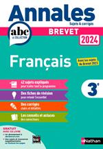 Annales Brevet Français 2024 - Corrigé