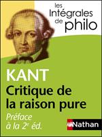 Préface à la 2e édition de la critique de la raison pure - Kant - Intégrales de philo