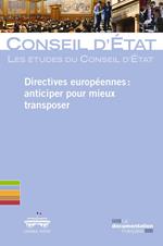 Directives européennes : anticiper pour mieux transposer